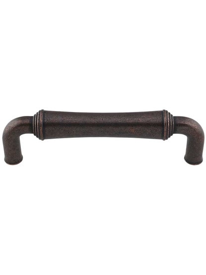 Bremen 2 Cabinet Pull - 3 3/4 inch Center-to-Center in Distressed Oil Rubbed Bronze.